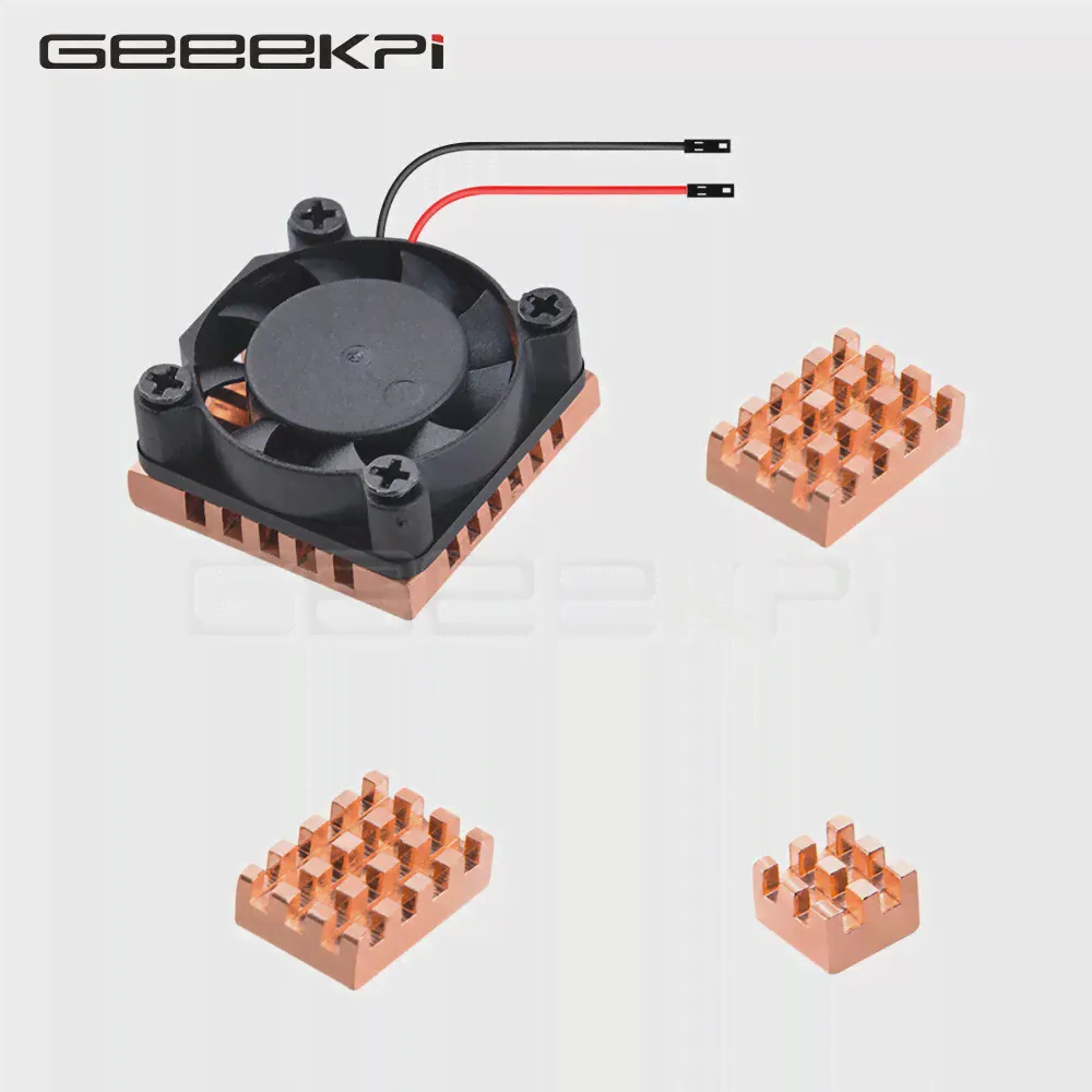GeeekPi Orange Pi 5 PLUS Медные радиаторы с охлаждающим вентилятором Orange pi 5 Plus Коробка радиаторов-0