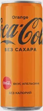 Вода "Coca-Cola" Orange Zero, in can, 0.33 л