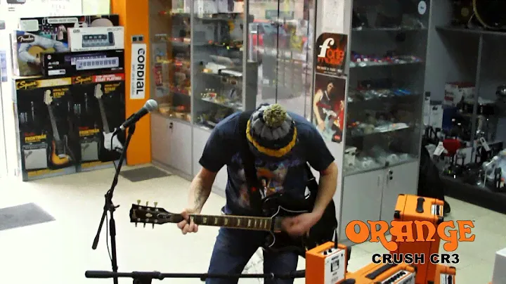 Демонстрация на китарно комбо Orange CRUSH CR3 color