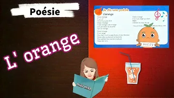 poésie : L' orange
