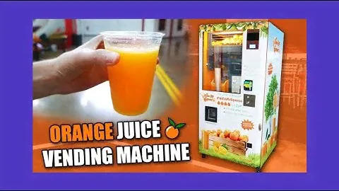 Fresh Orange Juice Vending Machine I Japan 🇯🇵