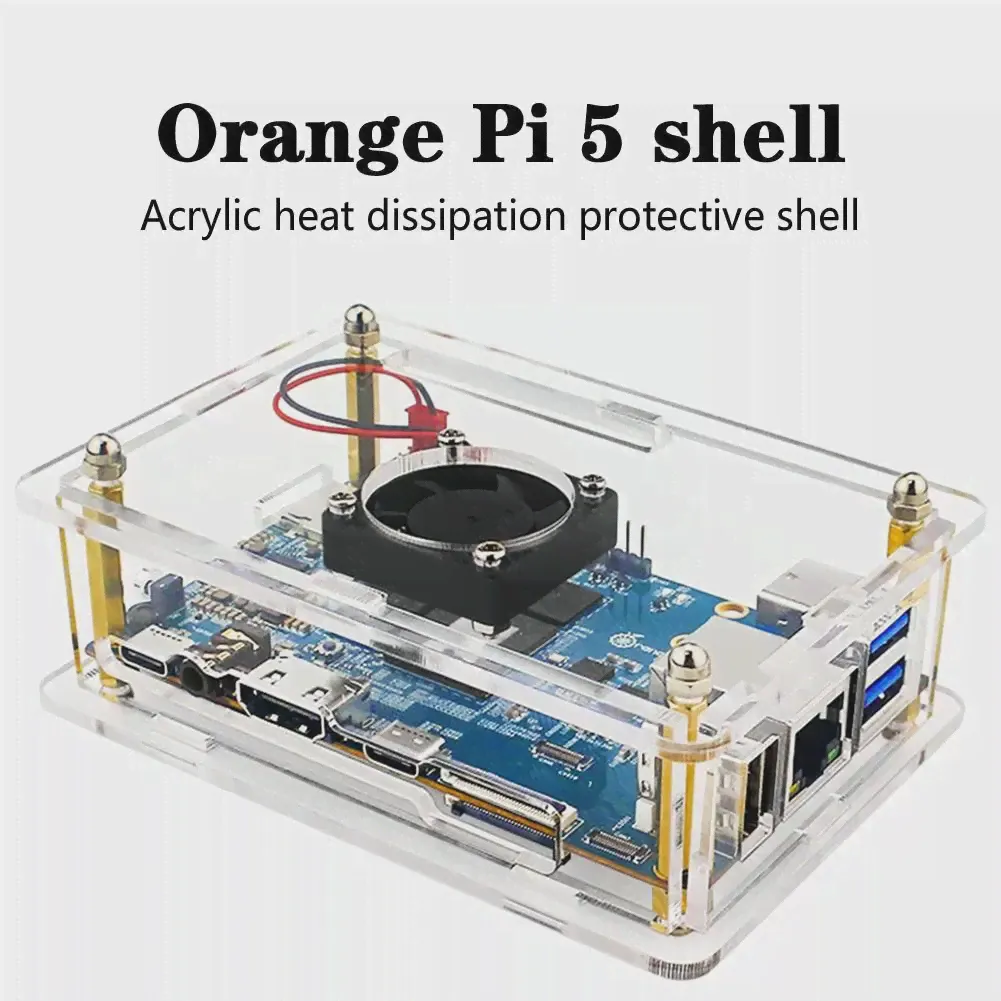 Акриловый прозрачный корпус Orange Pi 5 для Orange Pi 5 B5a3 (art.: 3920c0c10eb49)-0