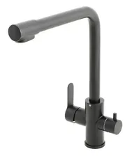 Orange Steel Смеситель для кухни с подключением фильтра, чёрный матовый. M99-008b