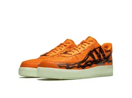 nike air force 1 low orange skeleton CU8067_800