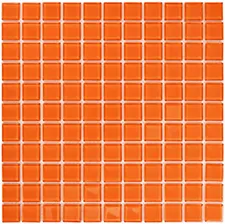Bonaparte Orange Glass 30x30x4 (чип 25x25 мм) Мозаика стеклянная