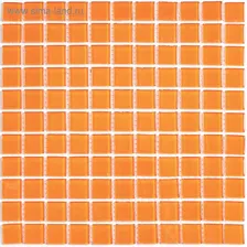 Мозаика стеклянная Bonaparte, Orange glass 300х300х4 мм