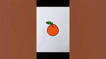 How to Draw Orange from letter o | Orange Drawing Easy for Beginners