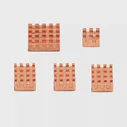 Радиаторы Orange Pi 5, 5 шт. охладитель медных радиаторов, совместимый с Orange Pi 5/5B